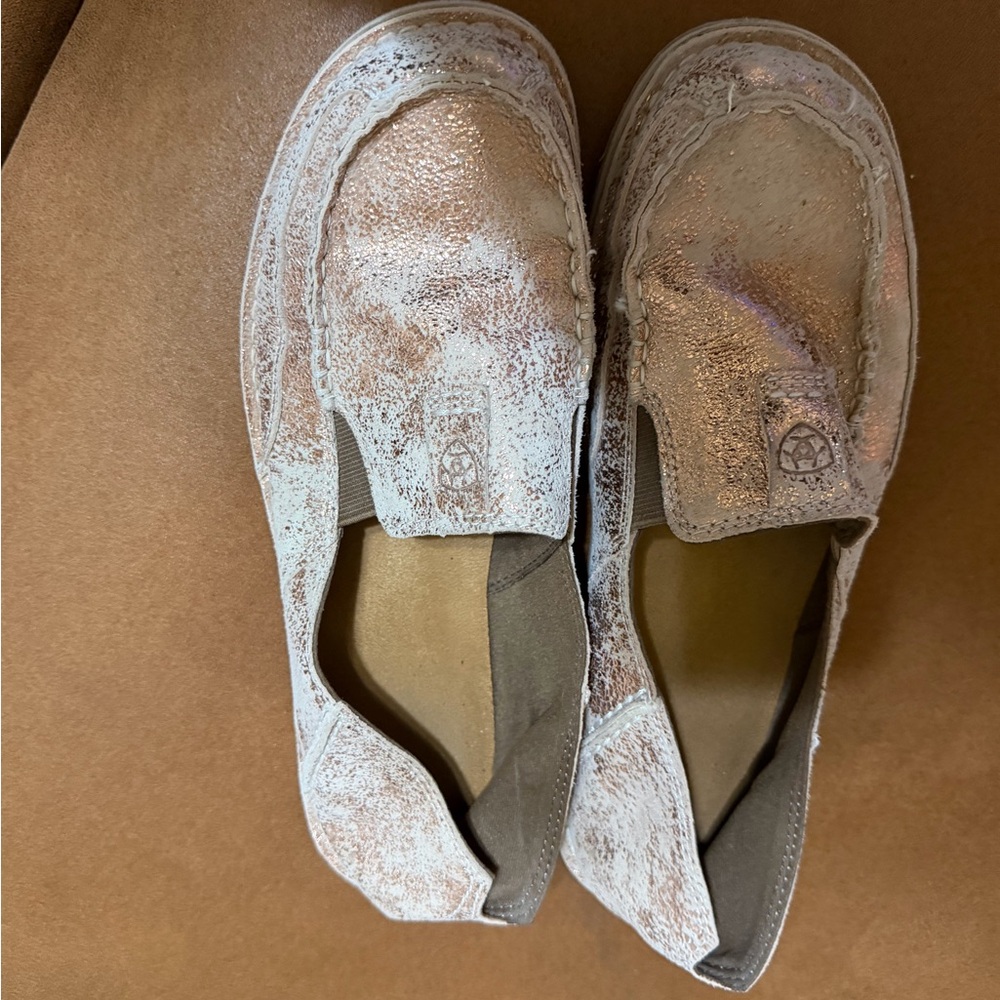 Ariat Women's Distressed Pink Slip-On Loafers